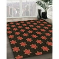 thumbnail image 3 of Ahgly Company Machine Washable Indoor Round Transitional Night Red Area Rugs, 4' Round, 3 of 7