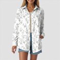 thumbnail image 2 of Towmus Button Down Shirts for Women Dressy Floral Printed Long Sleeve Blouse Business Casual Work Tops Fall Cardigan Shirt, 2 of 5