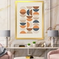 thumbnail image 3 of Designart 'Abstract Moon and Sun In Orange and Blue' Modern Framed Art Print, 3 of 4