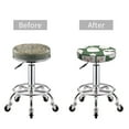 thumbnail image 3 of Uemuo Alpaca Faces Pattern Round Bar Stool Seat Covers Washable Stool Cushion Slipcover Elastic Bar Chair Covers-14 inch, 3 of 7
