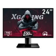 thumbnail image 1 of XGaming 24 Inch Monitor, FHD 100Hz 1080P, IPS 16:9 Frameless Computer Monitor, 99% sRGB, Low Blue Light Eye Care, FreeSync, PC Screen Built-in Speakers, HDMI VGA Display, VESA, Tilt Adjustable, Black, 1 of 4