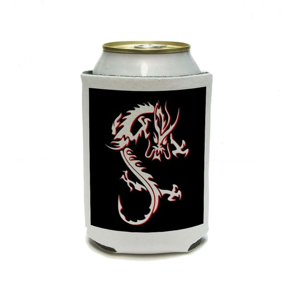 Dragon - Black Can Cooler Drink Insulator Beverage Insulated Holder
