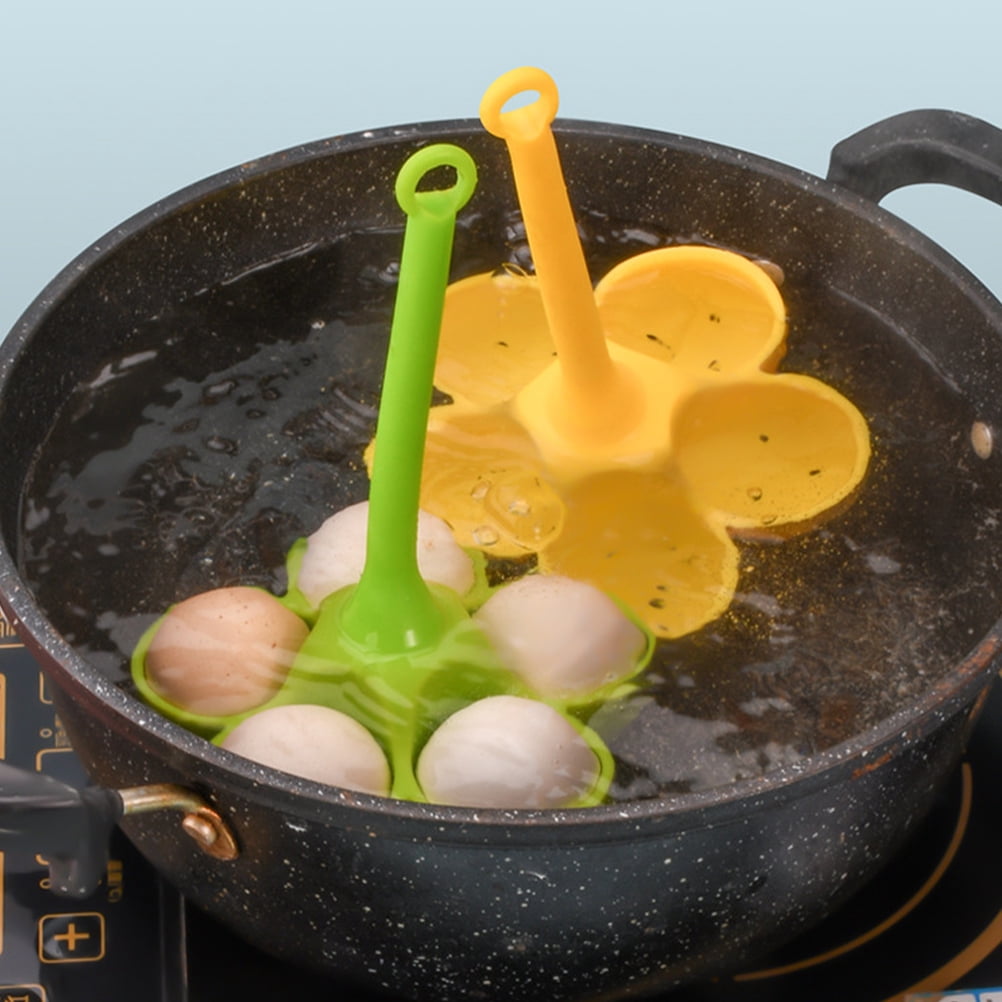 SEWCHICS Silicone Egg Holders Green 2Pcs For Cooking Eggs