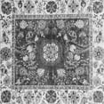 thumbnail image 1 of Ahgly Company Indoor Square Oriental Gray Traditional Area Rugs, 3' Square, 1 of 4