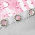 thumbnail image 4 of Homewish Kawaii Letter B Black Out Curtains for Kids, Princess Pink Bowknot Curtains Pack of 2 (42x63 Each), Cute Cartoon Ribbon Bedroom Curtains, Blackout Curtains Room Decor, 4 of 6