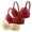 Red, variant on Women's Soft Wireless Seamless Comfort Bra Red 36