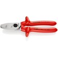 thumbnail image 1 of KNIPEX 95 17 200 Cortacables Con filo de corte doble aislados por inmersión en plástico reforzado, según norma VDE cromado 200 mm, 1 of 1