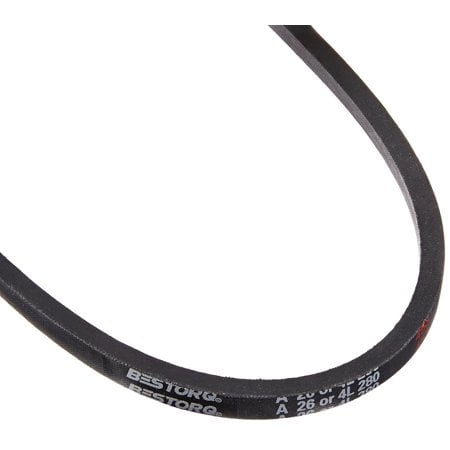 Black BESTORQ A56 or 4L580 Rubber V-Belt Wrapped 58 Length x 0.5 Width x 0.32 Height 