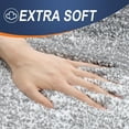 thumbnail image 3 of Buganda Bathroom Rugs Sets 2 Pieces, Soft Absorbent Microfiber Bath Mat And U-Shaped Contour Toilet Rug, Non-Slip Washable Bath Rugs (24"x16"+24"x20", Grey), 3 of 9