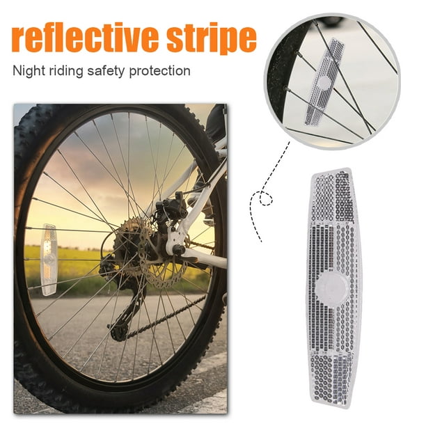 Clip réfléchissant de jante de roue de réflecteur de rayon de sécurité de  vélo en forme de poisson 