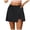 Black, variant on Tennis Skirt For Women Crossover Split Tennis Skort Slim Hip Cover Design For Yoga Fitness And Sports Training Womens Athletic Skirts Black
