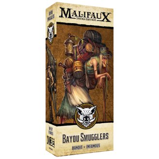 Malifaux 3rd Edition Bayou Rooster Riders - 32mm Scale Miniatures, Tricksy Keyword, 3 Model Box Set