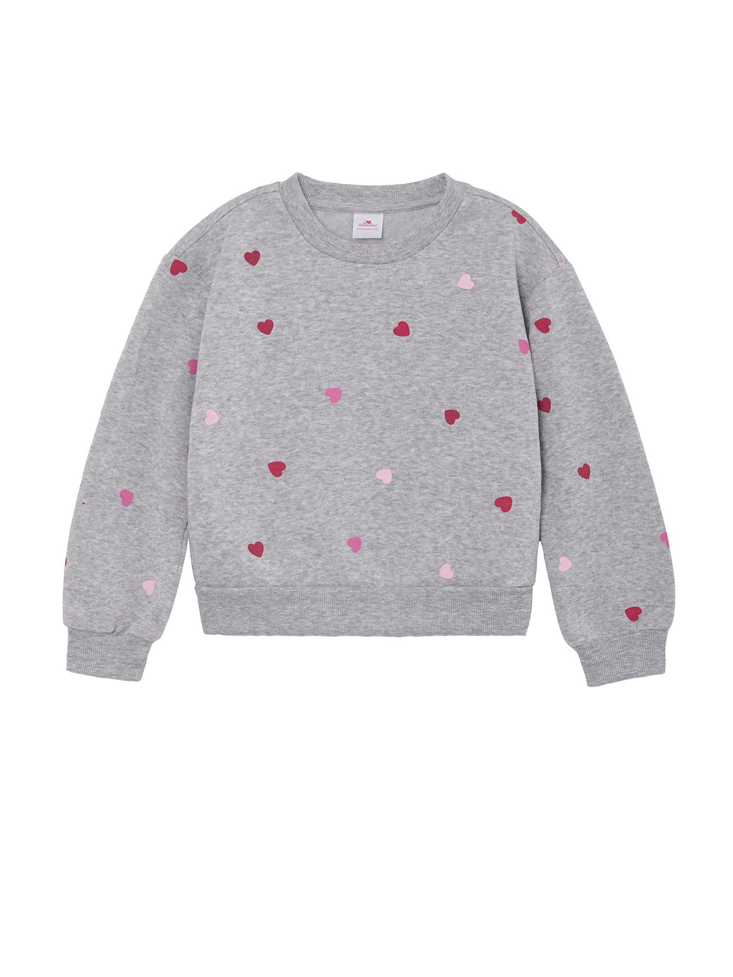Way to Celebrate Girls' Valentine's Day Fleece Sweatshirt and Pant Set, Sizes 4-18 & Plus