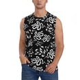 thumbnail image 2 of Goofa Snake Printed Men's Sleeveless T-Shirt - Athletic Gym Workout Tank Top for Men - Moisture-Wicking, UPF 30+ Quick-Dry Muscle Tee-XX-Large, 2 of 8