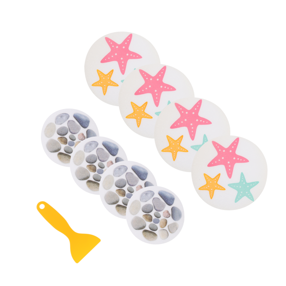 ADDHAT 8Ud Pegatinas Antideslizantes Para De Con Colorida Y Material Duradero