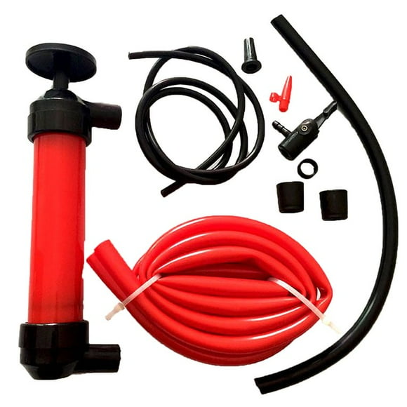 New Arrival Portable Rigid Plastic Tubes Plastic Magic Siphon Pump Car Manual Oil Pump Set Car Pumping Equipment Red
