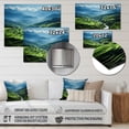 thumbnail image 4 of Designart "Rice Terraces China Azure painting III" Chinese Metal Wall Decor, 4 of 5