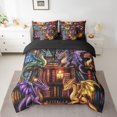 thumbnail image 2 of Erosebridal Western Dragon Bedding Sets Twin Size, Magic Animal Comforter Sets with Sheets, Vintage Bookshelf Reversible Bed Set, Lightweight Bedroom Decor, 7pcs, 2 of 6