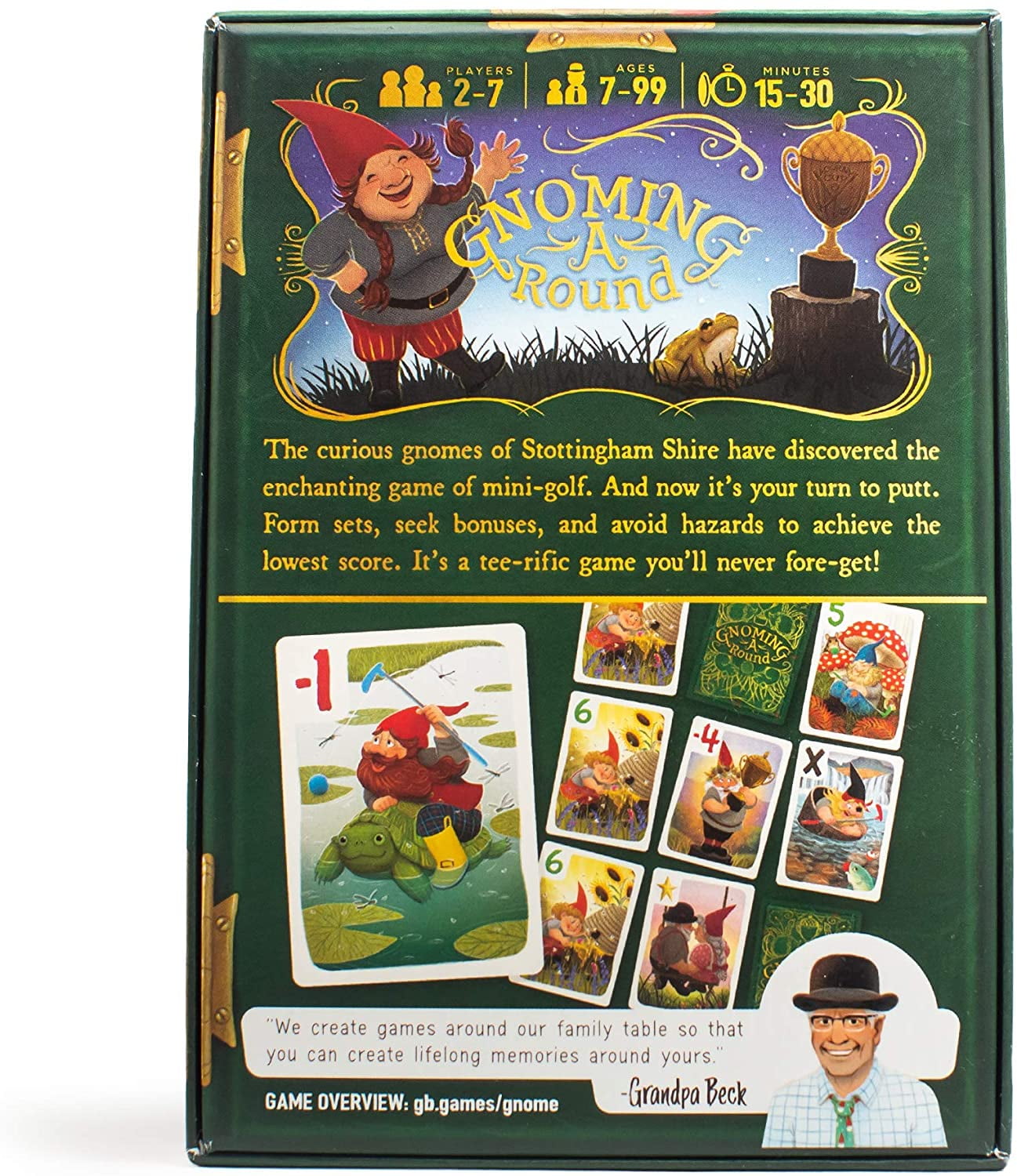 Gnoming A Round | Fun Family Friendly Card Game | from The Creators of Cover Your Assets | Grandpa Becks Games
