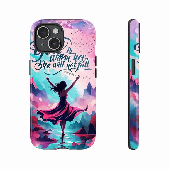 Motivational Christian Phone Case for Women - Empowering Designs, Durable Shockproof Case with High-Definition Print, Fits iPhone 11/12/13/14/15/16 (Pro Max/Plus)