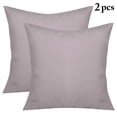 thumbnail image 1 of 2 Pcs Housses de Coussin Décoratives Unies Simples Carrées Taie de Coussin Intérieur Salon Extérieur Jardin Housse de Coussin pour Voiture Sofa Lit Canapé, 1 of 5