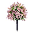 thumbnail image 2 of Artificial Outdoor Flowers for Garden, Faux Morning Glory Hanging Vine Garland Silk Trumpet Flowers, Artificial Vine String for Patio Balcony Garden Courtyard, Indoor Outdoor Wall Home Decor, 2 of 7