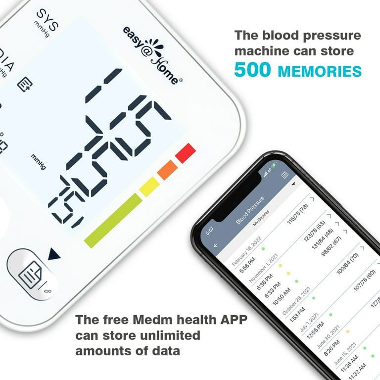 Blood Pressure Monitor, Large Cuff Upper Arm Cuff Automatic with App EBP-08B