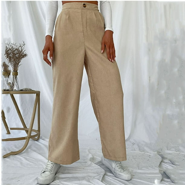 Long Pants For Women Ladies Autumn/Winter Casual Corduroy Wind