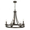 thumbnail image 4 of Laurel Designs AJEA-5 RBZ 5 Light Chandelier - Candelabra in Rubbed Bronze, 4 of 6