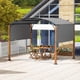 thumbnail image 3 of Costway Pérgola Retráctil de 300 x 360 cm, Arqueada con Toldo Parasol y Postes de Madera, 16 Clavos Incluidos, Cenador de Metal para Exteriores para Jardín, Patio Trasero, Porche, Beige/Gris, 3 of 5