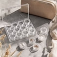 thumbnail image 4 of Small Plastic Storage Containers 12 Pack Clear with Lids for Craft and Jewelry Storage, 4 of 6