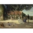 thumbnail image 2 of Bazille, Frederic 18x14 Black Ornate Wood Framed with Double Matting Museum Art Print Titled - Family Reunion on the Terrace, 2 of 4