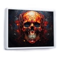 thumbnail image 2 of Designart "Skull magic Remains Geometric II" Modern Floater Framed Canvas Wall Art, 2 of 7