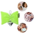 thumbnail image 3 of Unique Bargains 1 Pc Stylish Bow Handbag Charm Bag Accessories Fluorescent Green, 3 of 5