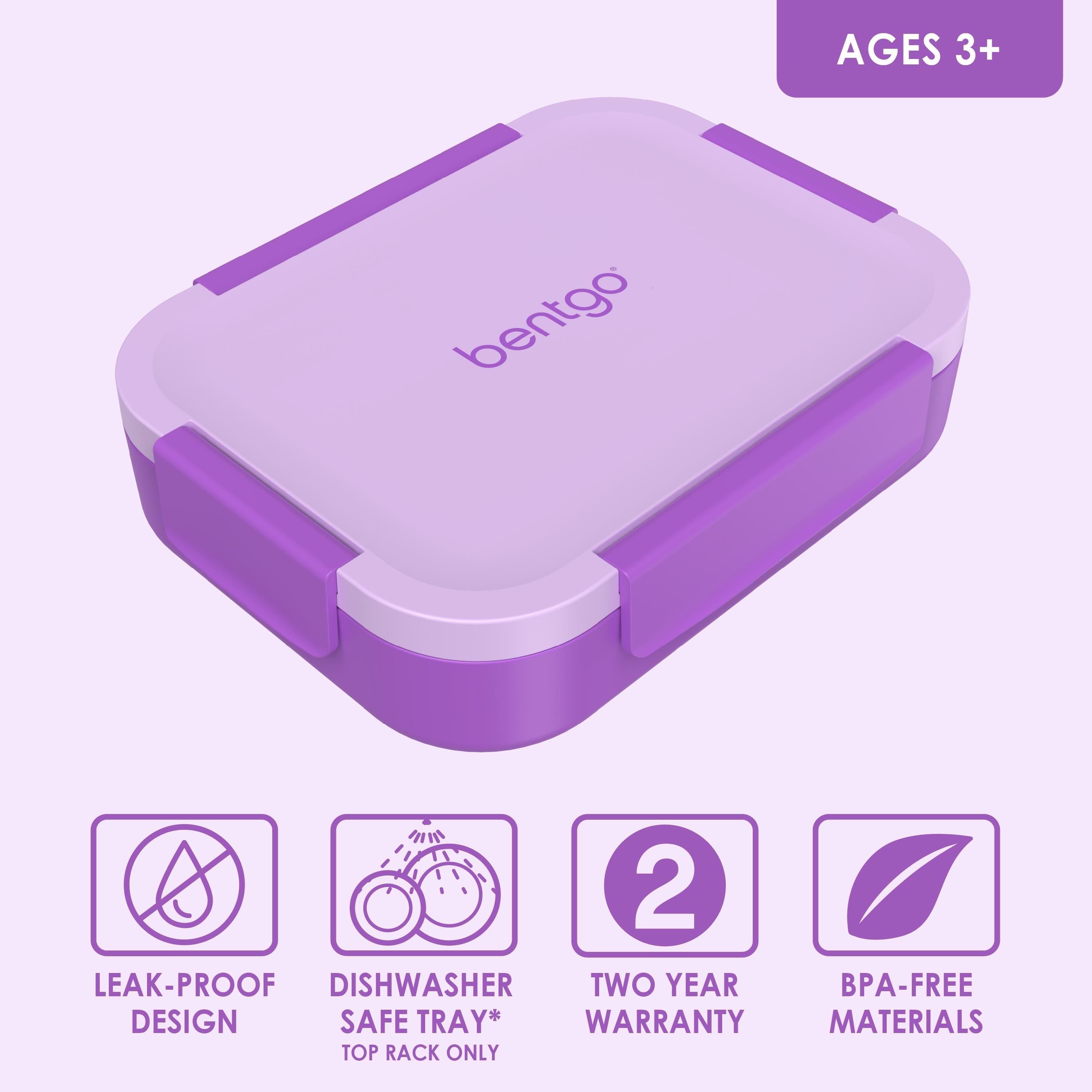 Bentgo Kids Snap & Go Leak-Proof Lunch Box - Purple