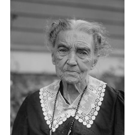 Portrait Of A Strong Faced Elderly Woman Known As Mrs. Guinelly. 1922 ...