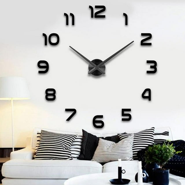Horloge Murale Moderne 3D Grande Bricolage
