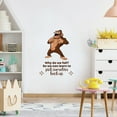 thumbnail image 2 of Back Up Gorilla Animal Life Quote Cartoon Quotes Decors Wall Sticker Art Design Decal for Girls Boys Kids Room Bedroom Nursery Kindergarten Home Decor Stickers Wall Art Vinyl Decoration (10x8 inch), 2 of 2