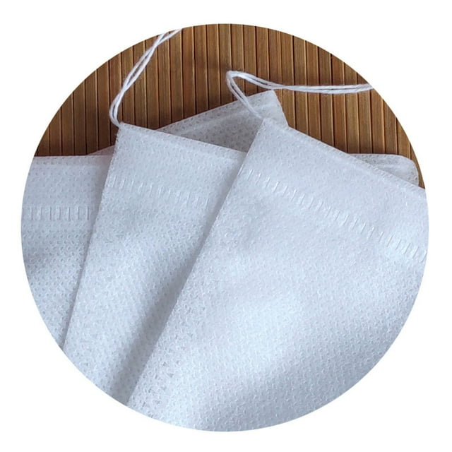 100pcs/set Tea Bag Empty Loose Tea Leaf Pouch Drawstring Tea Infuser; Tea Filter Fabric Herb Holder DIY Drink Filter Bag, 15x20cm