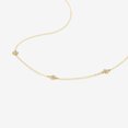 thumbnail image 4 of Diamond Flower Station Necklace in 14K Solid Gold for Women, 4 of 5