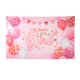 thumbnail image 1 of Telón de fondo rosa, telón de fondo para fiesta, 5,9 pies de largo, lindo telón de fondo para fiesta, materiales ecológicos, 1 of 9