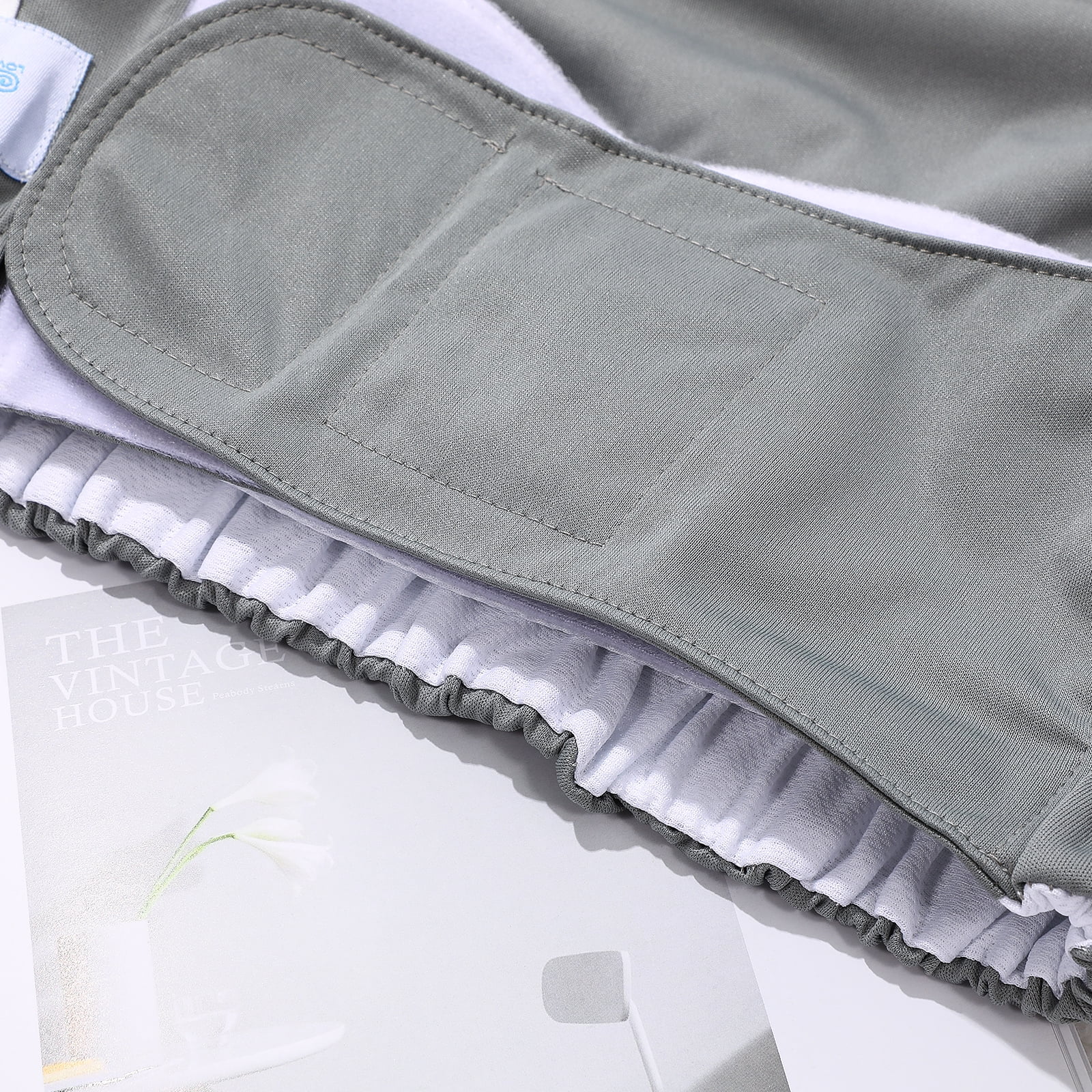 Adult Cloth Diaper Grey Reusable Washable for Elderly and Adult Use 5Pcs