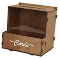 thumbnail image 4 of Caja de Madera para Tarjetas de Boda, Rústica, Elegante, Decorativa, para Guardar Tarjetas de Regalo, Color Marrón, para Graduación Y Compromiso., 4 of 9