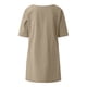thumbnail image 5 of ICHUANYI Clearance Women's Summer Fashion Cropped Sleeves V-Neck Cotton Line Loose Shirt Blouse(Khaki, L) ICHUANYI WER2023080701661, 5 of 7