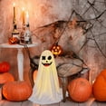 thumbnail image 2 of BinKFF Halloween Decorations Outdoors - 1 Packs Spooky Ghosts with String Lights-Scary Ghost for Halloween Decor Indoor Party Home Table Room Kitchen and Fireplace Decor, 2 of 8