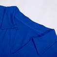 thumbnail image 5 of Adeawade Womens Tshirt 3/4 Sleeve Tops Round Neck Solid Color Simple Style Tee Daily Wear S Blue, 5 of 7