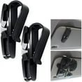 thumbnail image 3 of Juego de 2 soportes para gafas de sol, con clip para gafas de sol o tarjetas, negro + plateado, 3 of 5