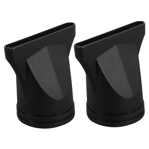 ORDDIART 2Pcs Universal Hair Dryer Nozzle For Blow Dryers With 4.5Cm Diameter Black Plastic Concentrator Diffuser Tips