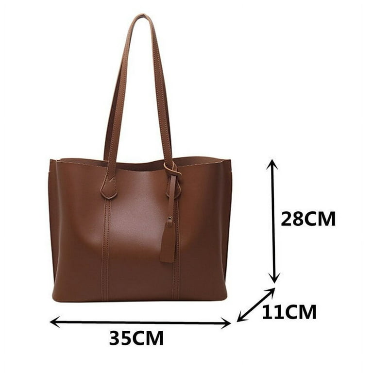 Cocopeaunts Female New Stylish Tote Bag Quality Soft Leather Shoulder Bag Trend All Match Handbags Women Luxury Cherry Pendant Shopping Bag, Adult