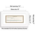 thumbnail image 5 of Americanflat 5x10 Business License Frame - Use as 3.5x8 Frame with Mat - White, 5 of 6